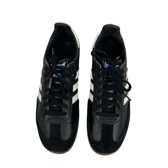 Adidas Mens US 7 Shoes Samba G00844 Black White Athletic Sneakers Soccer Futbol