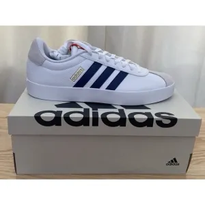 adidas Men’s VLCourt 3.0 Shoes White Blue Size 10.5