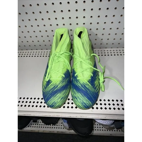 Adidas Nemeziz 19.3 FG Mens Soccer Cleats Size 13 Neon Green Blue Black FV3988