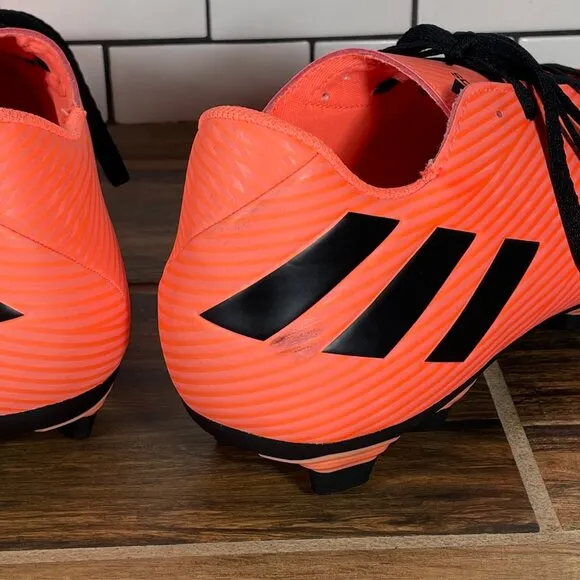 adidas Nemeziz 19.4 FxG Mens Size 12 Soccer Shoes Coral Black Futbol Sneakers