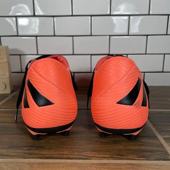 adidas Nemeziz 19.4 FxG Mens Size 12 Soccer Shoes Coral Black Futbol Sneakers
