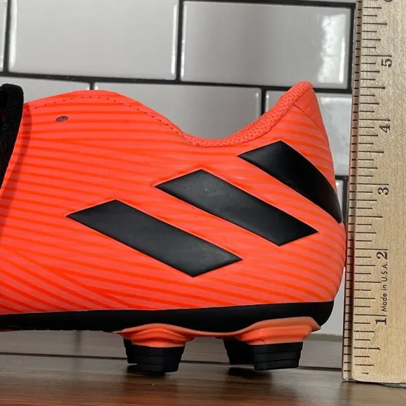 adidas Nemeziz 19.4 FxG Mens Size 12 Soccer Shoes Coral Black Futbol Sneakers