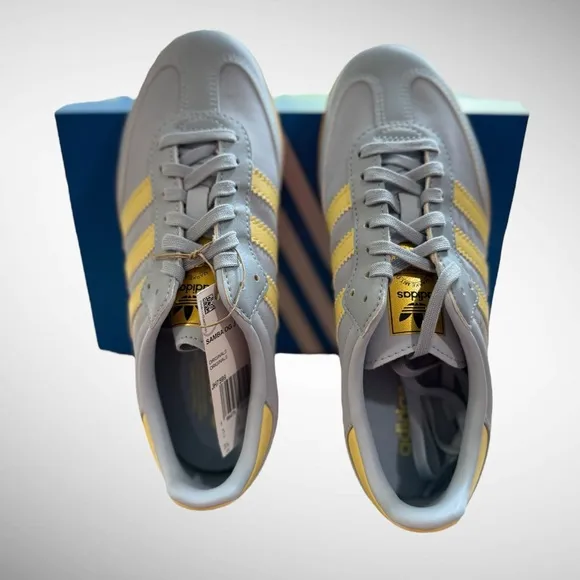 adidas Originals SAMBA OG J lowTOP Sneakers Size US 3 1/2 UK 3 Euro 35 1/2 NEW