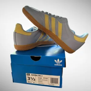 adidas Originals SAMBA OG J lowTOP Sneakers Size US 3 1/2 UK 3 Euro 35 1/2 NEW