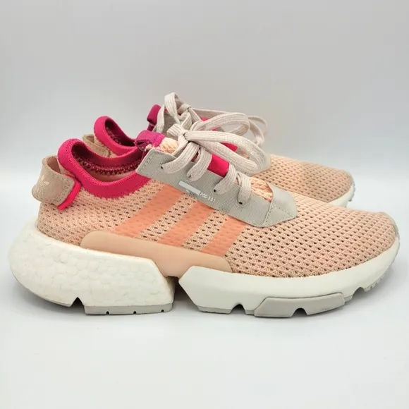 Adidas POD-S3.1 Juniors EE8715 Athletic Shoes Sneakers Pink Peach Big Kids 5.5