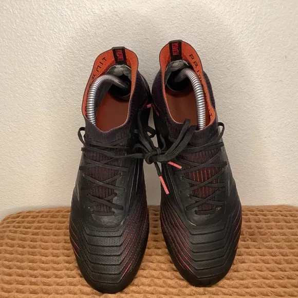 Adidas Predator 19.1 FG Mens Sz 7 Black Red‎ Archetic Pack Soccer Cleats Shoes