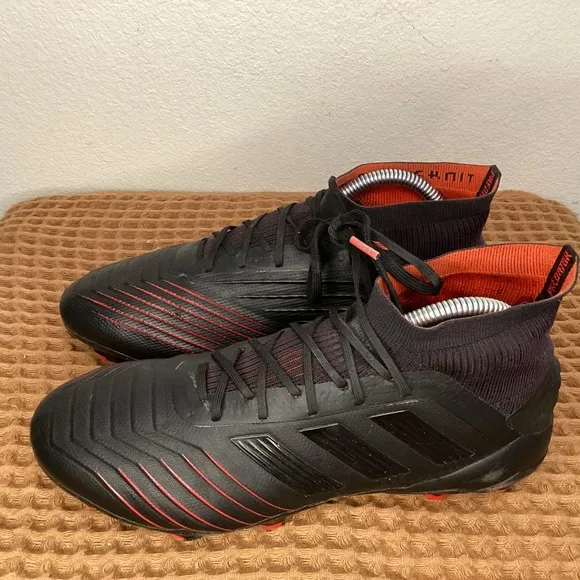 Adidas Predator 19.1 FG Mens Sz 7 Black Red‎ Archetic Pack Soccer Cleats Shoes