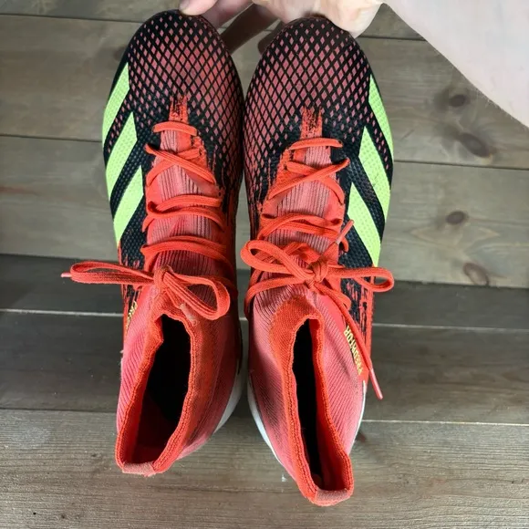 adidas predator 20.3 FG mens size 11.5 soccer cleats orange athletic shoes