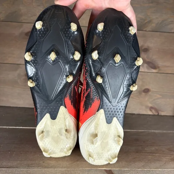 adidas predator 20.3 FG mens size 11.5 soccer cleats orange athletic shoes