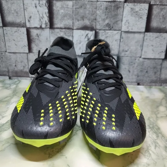 Adidas Predator Accuracy .2 Firm Ground Soccer Cleat Size 6 Black Yellow