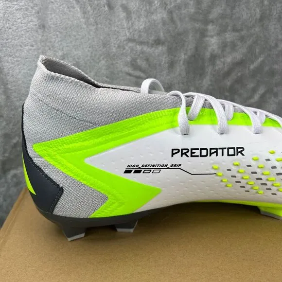 Adidas Predator Accuracy.2 FG Soccer Cleats‎ Shoes White GZ0028 Mens Size 12