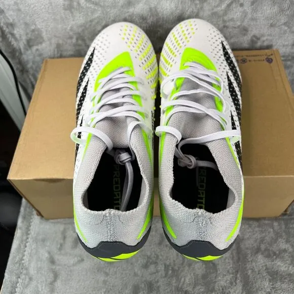 Adidas Predator Accuracy.2 FG Soccer Cleats‎ Shoes White GZ0028 Mens Size 12
