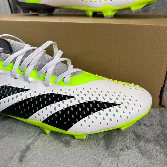 Adidas Predator Accuracy.2 FG Soccer Cleats‎ Shoes White GZ0028 Mens Size 12