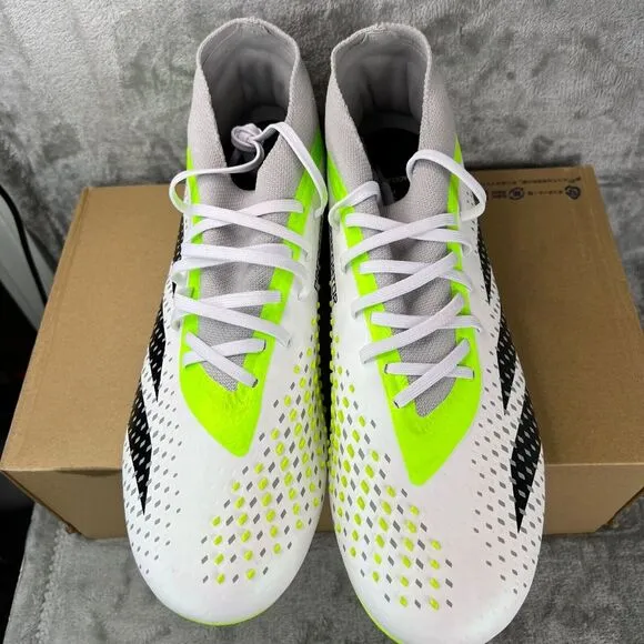 Adidas Predator Accuracy.2 FG Soccer Cleats‎ Shoes White GZ0028 Mens Size 12