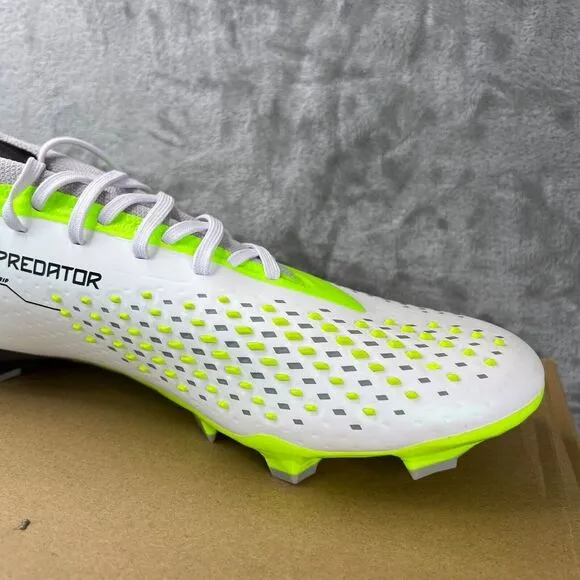 Adidas Predator Accuracy.2 FG Soccer Cleats‎ Shoes White GZ0028 Mens Size 12