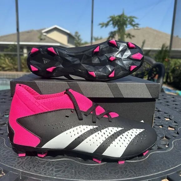 Adidas Predator Accuracy.3 FG Kid's Soccer Cleats Shoes Black GW4609