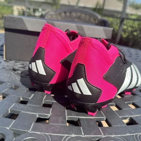 Adidas Predator Accuracy.3 FG Kid's Soccer Cleats Shoes Black GW4609