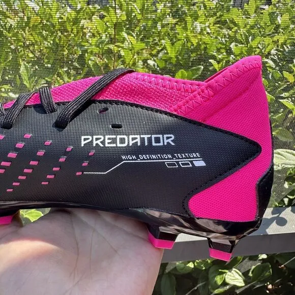 Adidas Predator Accuracy.3 FG Kid's Soccer Cleats Shoes Black GW4609