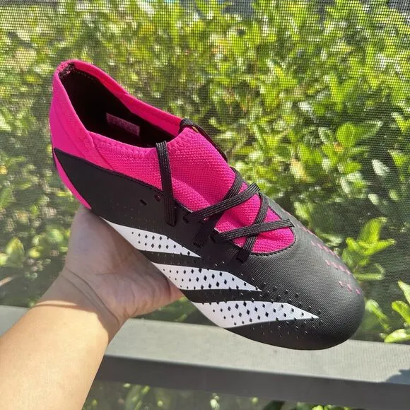 Adidas Predator Accuracy.3 FG Kid's Soccer Cleats Shoes Black GW4609