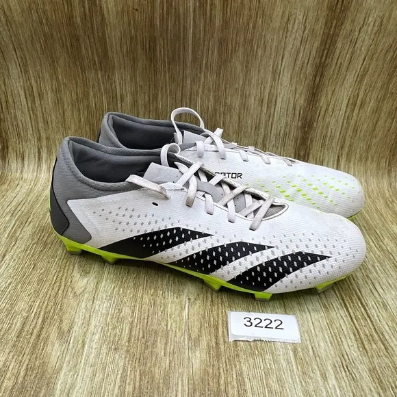 adidas Predator Accuracy.3 FG Men's Size 9 Soccer Cleats White Shoes GZ0014