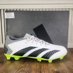 Adidas Predator Accuracy.3 L FG Soccer Cleats Men's 10 White Athletic GZ0014 NEW