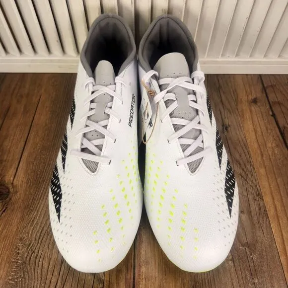 Adidas Predator Accuracy.3 L FG Soccer Cleats Men's 11 White Athletic GZ0014 NEW