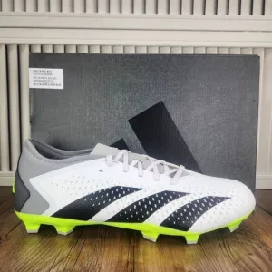 Adidas Predator Accuracy.3 L FG Soccer Cleats Men's 11 White Athletic GZ0014 NEW