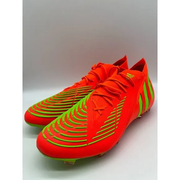 Adidas Predator Edge.1 FG Cleats Men's Soccer Shoes Solar Red GW1029 Size 10 NIB