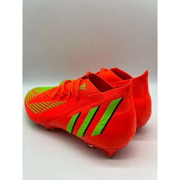 Adidas Predator Edge.1 FG Cleats Men's Soccer Shoes Solar Red GW1029 Size 10 NIB