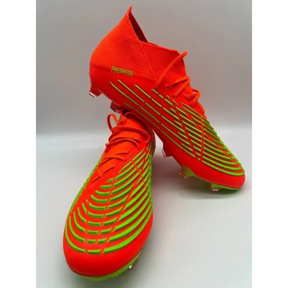 Adidas Predator Edge.1 FG Cleats Men's Soccer Shoes Solar Red GW1029 Size 10 NIB