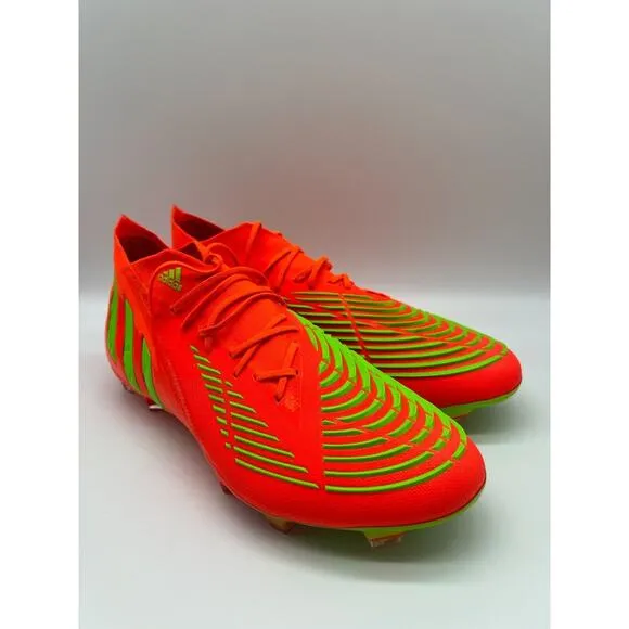 Adidas Predator Edge.1 FG Cleats Men's Soccer Shoes Solar Red GW1029 Size 10 NIB