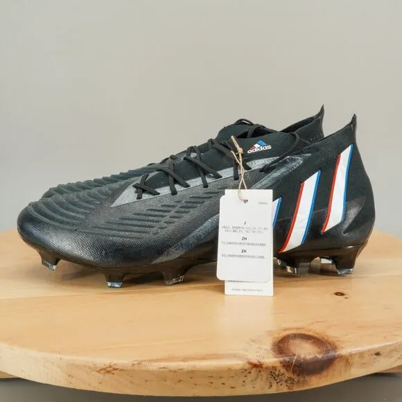 Adidas Predator Edge.1 FG Mens Size 12.5 Soccer Cleats Core Black Firm Ground