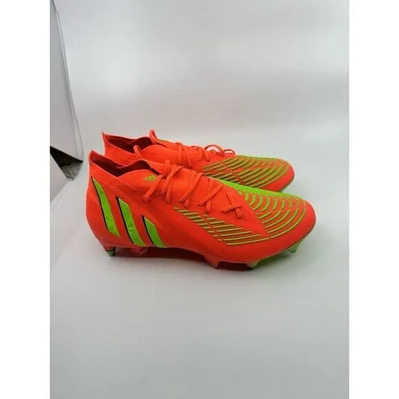 Adidas Predator Edge.1 SG Men's Size 8 Orange Soccer Cleats GW1016