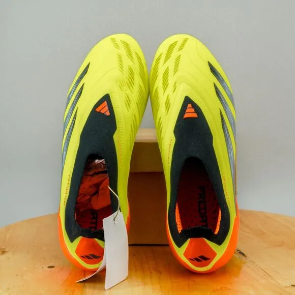 Adidas Predator Elite LL FG Mens Size 11 Soccer Cleats Laceless Solar Yellow/Red