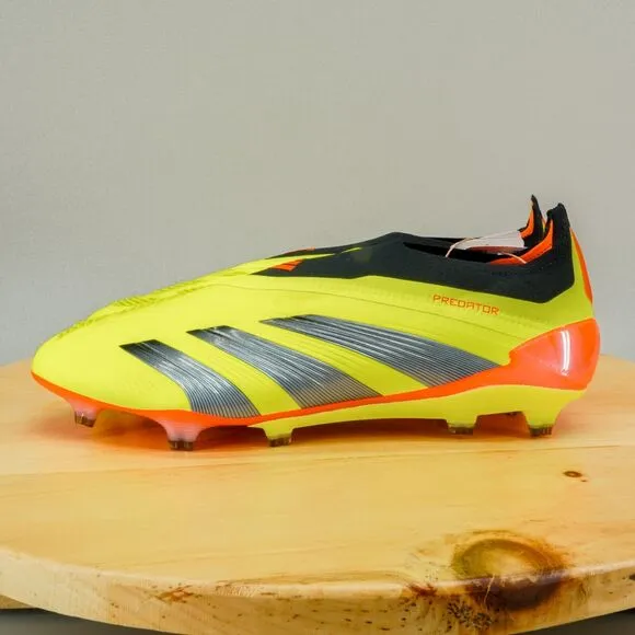 Adidas Predator Elite LL FG Mens Size 11 Soccer Cleats Laceless Solar Yellow/Red