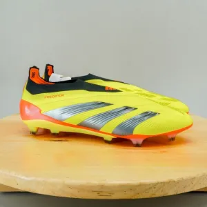 Adidas Predator Elite LL FG Mens Size 11 Soccer Cleats Laceless Solar Yellow/Red