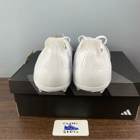 adidas Predator League FG Soccer Shoes White Silver IE2372 Men Sz