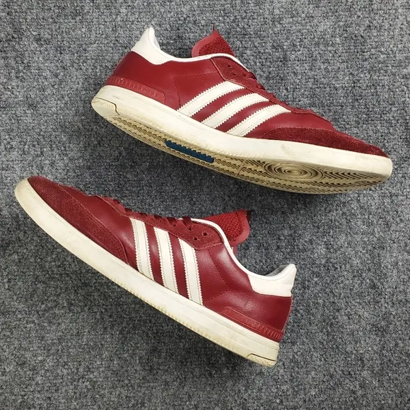 Adidas Samba ADV Shoes Mens 9 Classic Soccer Sneakers Casual Red White Stripes