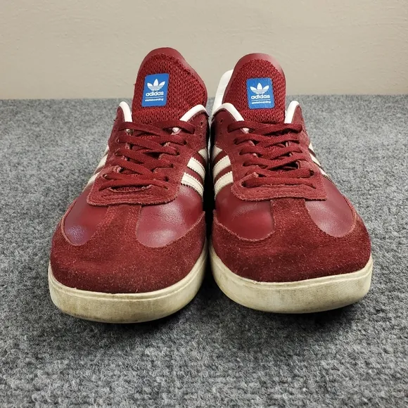 Adidas Samba ADV Shoes Mens 9 Classic Soccer Sneakers Casual Red White Stripes