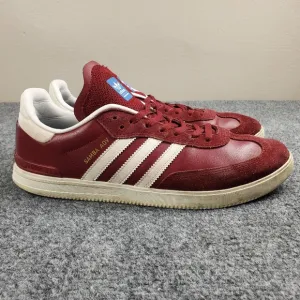 Adidas Samba ADV Shoes Mens 9 Classic Soccer Sneakers Casual Red White Stripes