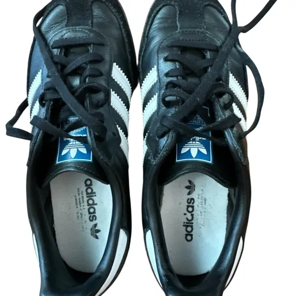 Adidas Samba Og J Boys Shoes Size 5 Color Black/White/Gum Soccer Futbol