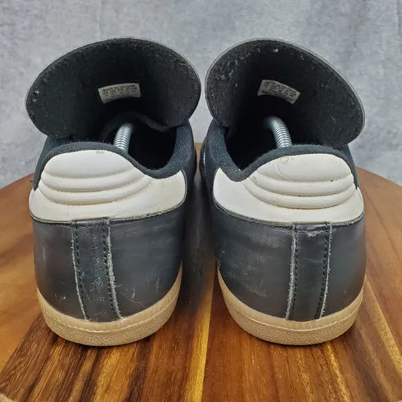 Adidas Samba Shoes Men's 13 Black Gum Leather Soccer Athletic Sneakers