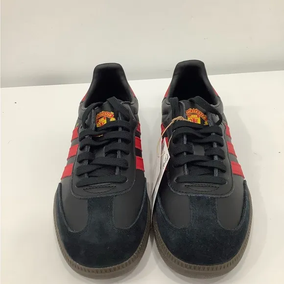 Adidas Samba Team Manchester United Soccer MLS Shoes Black Red HQ7030 Men Size 8