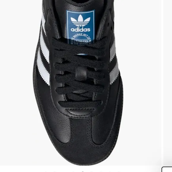 Adidas Sambas Samba Sneakers Shoes Black Suede Leather Low Top size W 7.5 NWOB