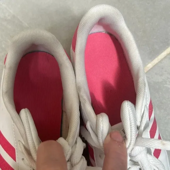 adidas Shoes Grand Court K Sneaker White/Real Pink White Size 5