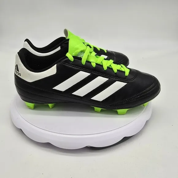 Adidas Shoes Men 7.5 Goletto VI FG J Soccer Black Green BB4841 Cleats