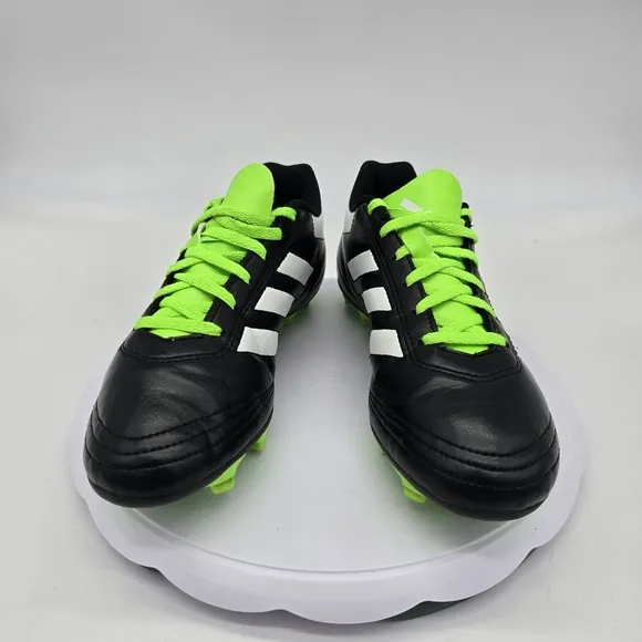 Adidas Shoes Men 7.5 Goletto VI FG J Soccer Black Green BB4841 Cleats