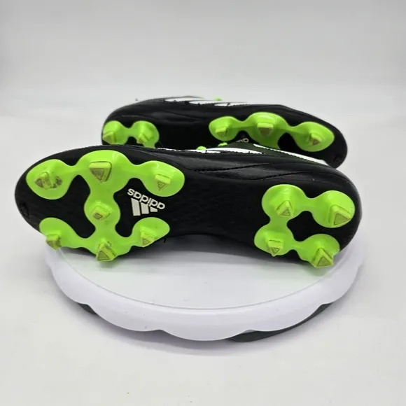 Adidas Shoes Men 7.5 Goletto VI FG J Soccer Black Green BB4841 Cleats