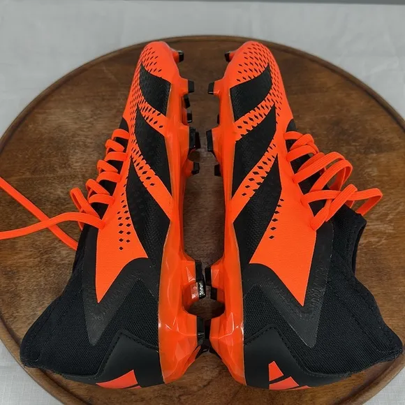 Adidas Shoes Mens 10.5 Predator Accuracy 3 Neon Orange Lace Up Soccer Cleats