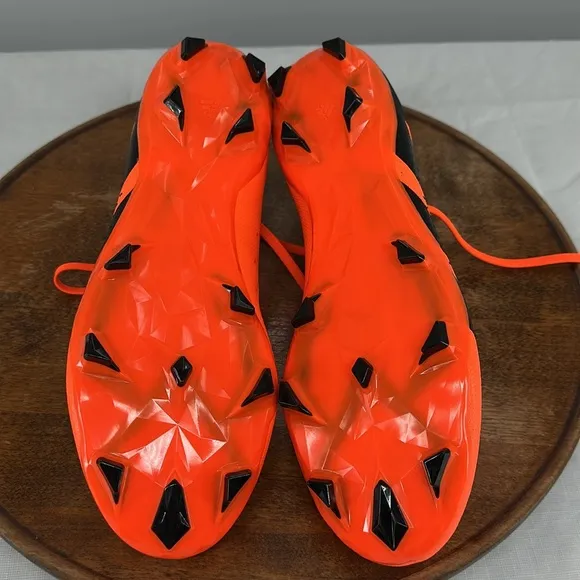 Adidas Shoes Mens 10.5 Predator Accuracy 3 Neon Orange Lace Up Soccer Cleats